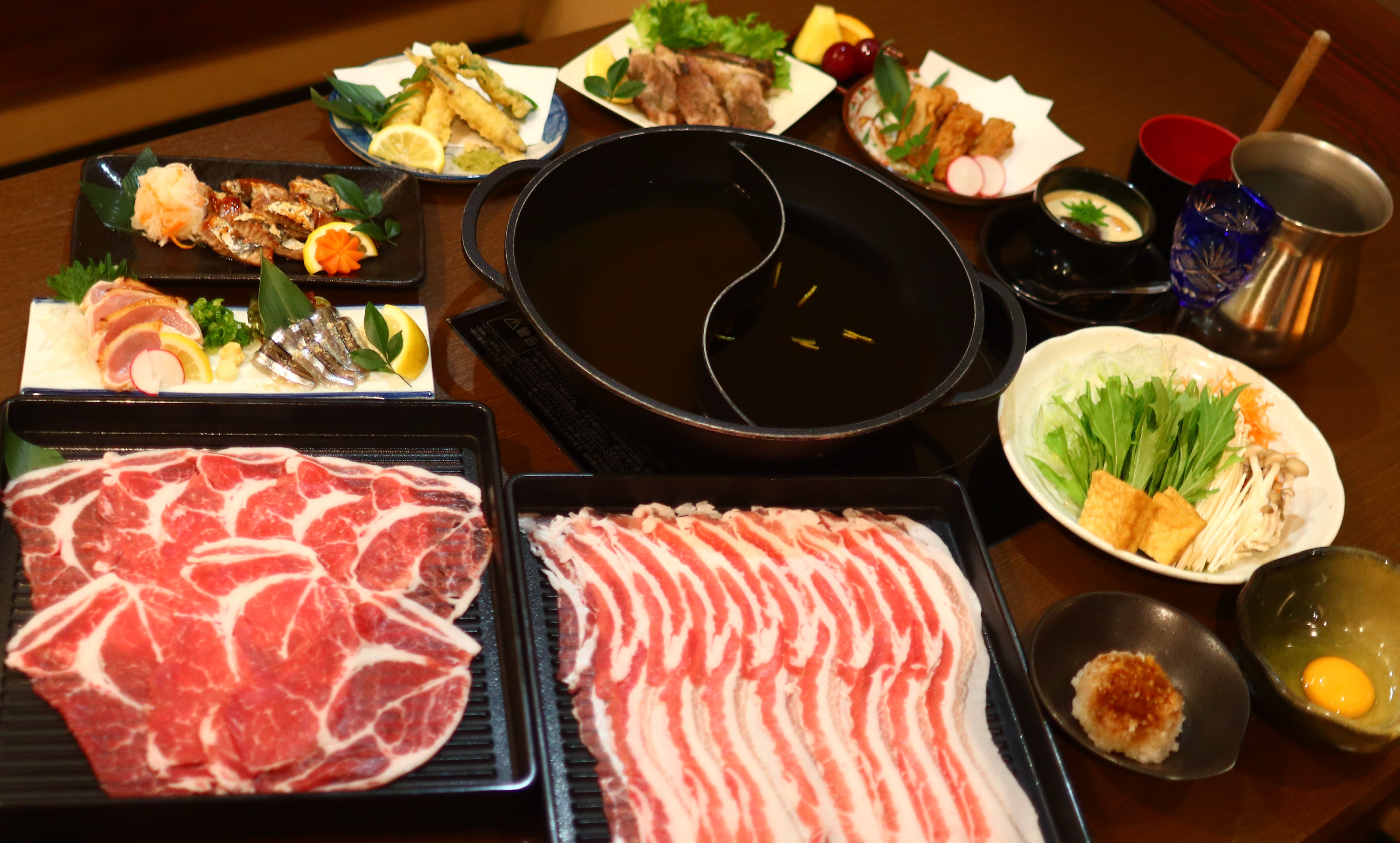 鹿児島市　居酒屋　鹿児島中央駅すぐ  八幡　コース・宴会【鹿児島和牛コース】郷土料理&黒豚しゃぶ鍋